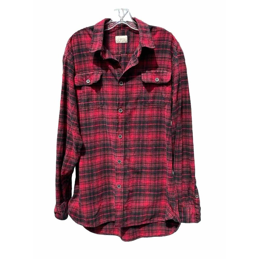 Jachs Flannel Shirt Men XLT Heavy Weigh Button Up Long Sleeve